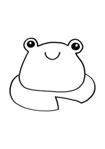 Ausmalbild Frosch – kostenlose PDF-Vorlage